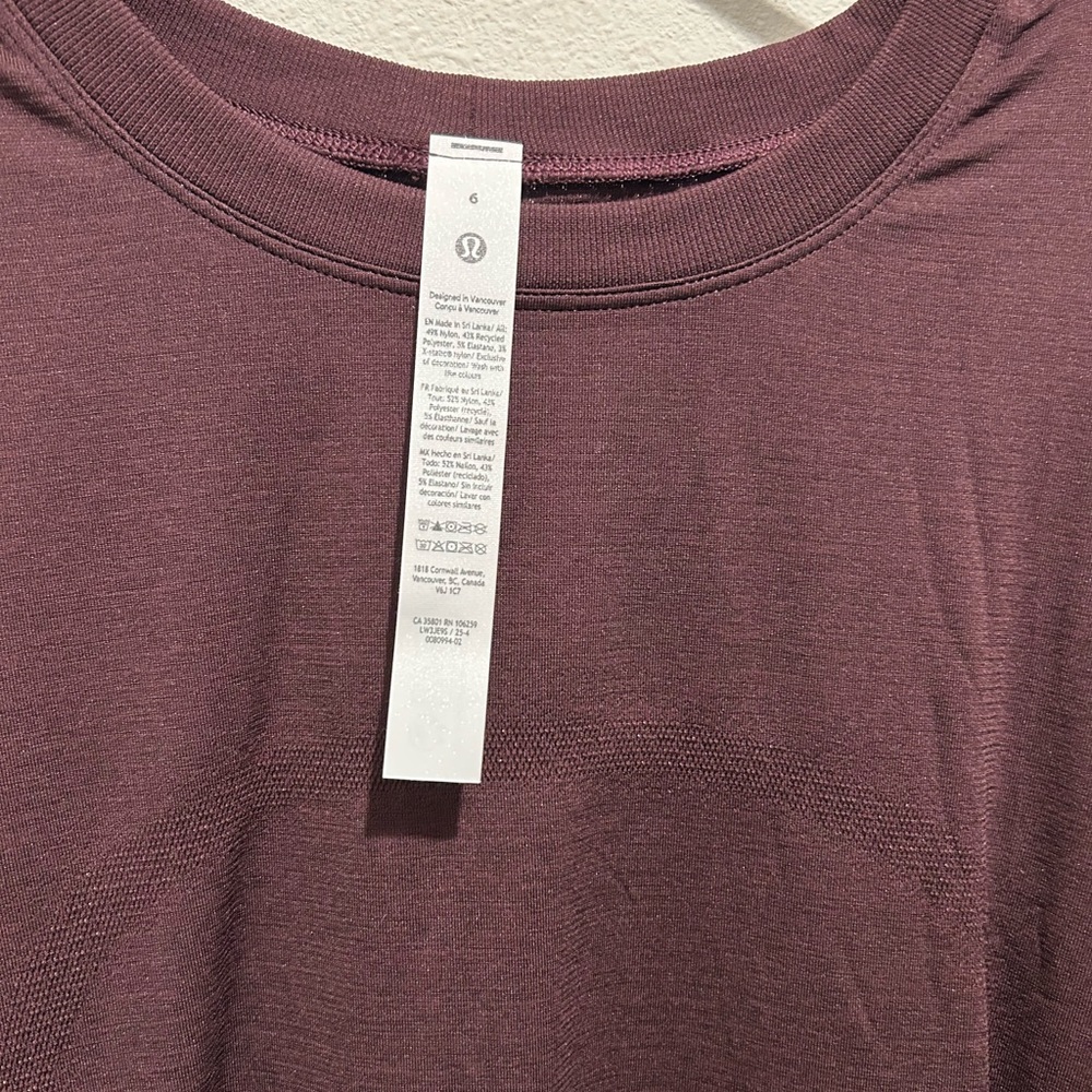 Lululemon Relaxed Swiftly - Black Plum - Picture 3 of 4